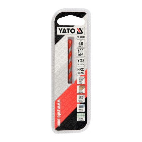 YT-43943 YATO Burghiu universal, diametru 6 mm, lungime 100 mm