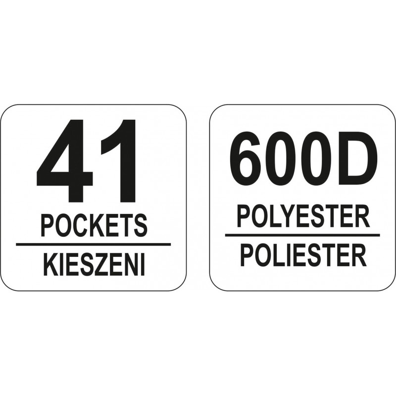 YT-74351 YATO Geanta pentru scule cu 41 de compartimente