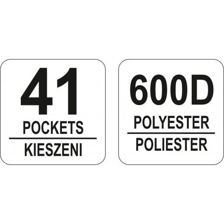YT-74351 YATO Geanta pentru scule cu 41 de compartimente