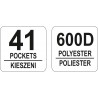 YT-74351 YATO Geanta pentru scule cu 41 de compartimente