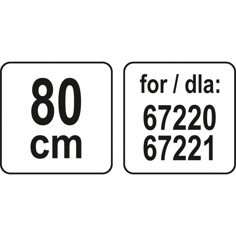 67225 LUND Furtun si duza 80 cm pentru aspiratoarele 67220,67221