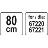 67225 LUND Furtun si duza 80 cm pentru aspiratoarele 67220,67221