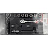 YT-5542 YATO Trusa chei tubulare si antrenor 3/8" pentru dulap