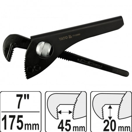 YT-22000 YATO Cheie pentru tevi tip german, deschidere 45 x 20 mm
