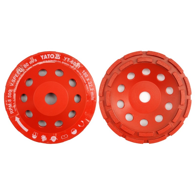 YT-6031 YATO Disc cupa diamantata 180x22mm