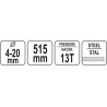 YT-22872 YATO Cutter cu cilindru hidraulic 4-20mm