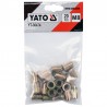YT-36474 YATO Set 20 piulite nituibile, marime M8, lungime 18 mm
