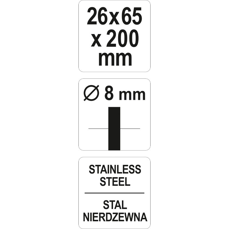 YT-47696 YATO Perie cilindrica pentru bormasina 26 x 65 x 200 mm