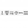YT-83427 YATO Disc abraziv, diametru 115 mm, granulatie P180