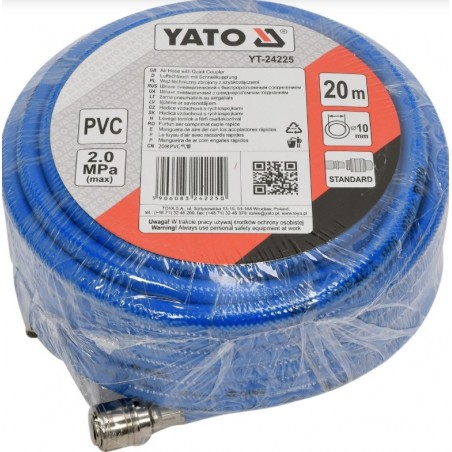 YT-24225 YATO Furtun aer 2 MPa, lungime 20 m, diametru 10 mm
