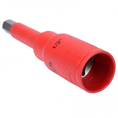 YT-21080 YATO Bit hexagonal 4 mm,cu adaptor patrat 3/8",izolat 1000 V
