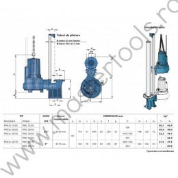 Pompe cu instalatie fixa PMCm50 BICANAL Pedrollo