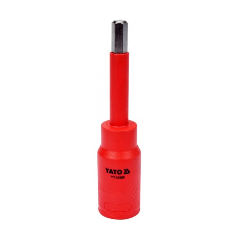 YT-21088 YATO Bit hexagonal 8 mm,cu adaptor patrat 1/2",izolat 1000 V