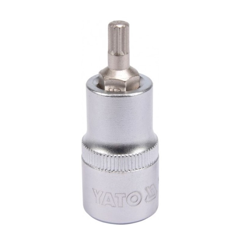 YT-04342 YATO Bit spline M8, cu adaptor prindere patrat 1/2".