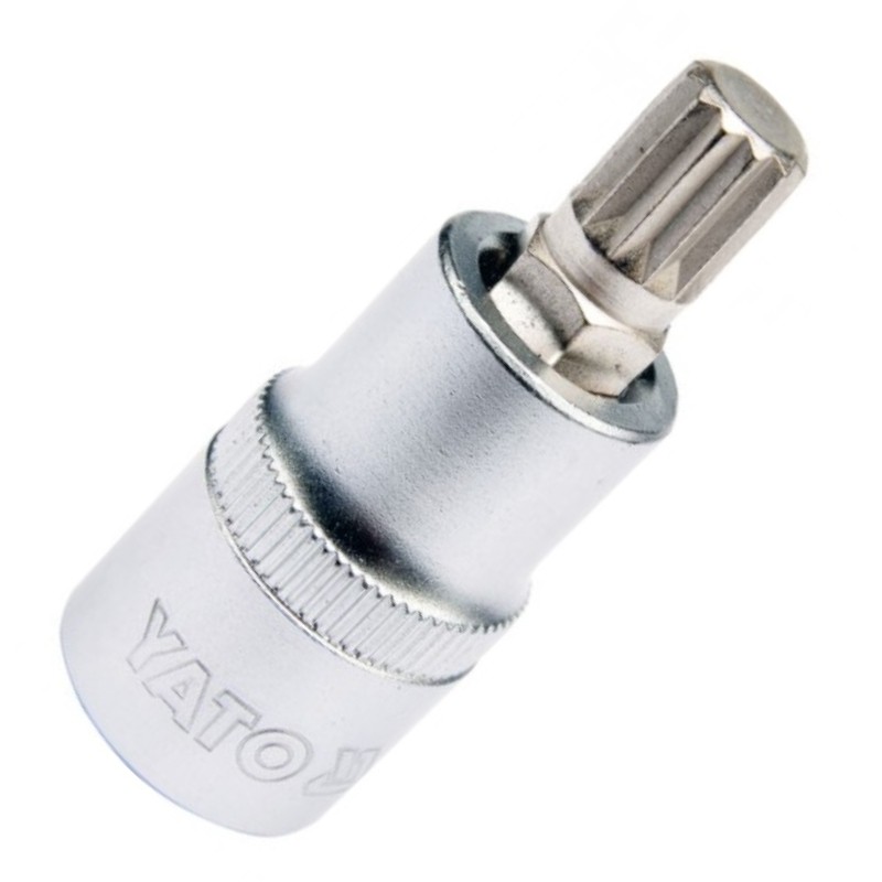 YT-04343 YATO Bit spline M10, cu adaptor prindere patrat 1/2".
