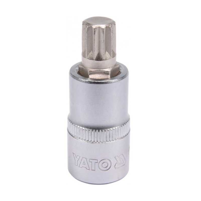 YT-04344 YATO Bit spline M12, cu adaptor prindere patrat 1/2".
