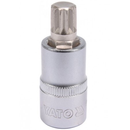 YT-04344 YATO Bit spline M12, cu adaptor prindere patrat 1/2".