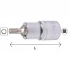 YT-04344 YATO Bit spline M12, cu adaptor prindere patrat 1/2".