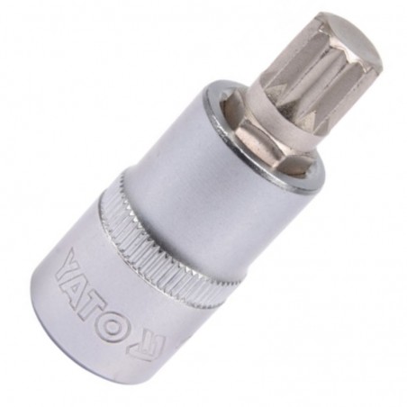 YT-04344 YATO Bit spline M12, cu adaptor prindere patrat 1/2".