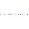 271206 GADGET Dreptar din aluminiu cu manere si nivel 2000mm