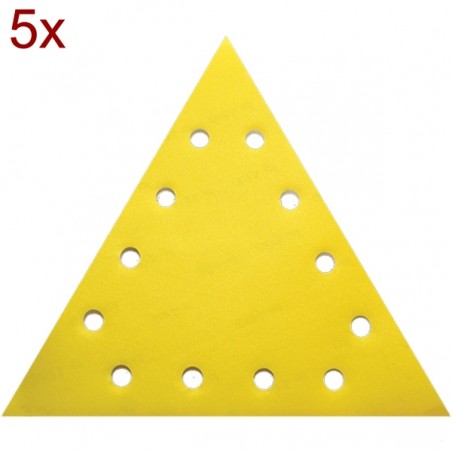 180726 RAIDER Set 5 foi abrazive triunghiulare 285 mm, granulatie 80