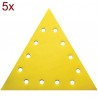 180726 RAIDER Set 5 foi abrazive triunghiulare 285 mm, granulatie 80