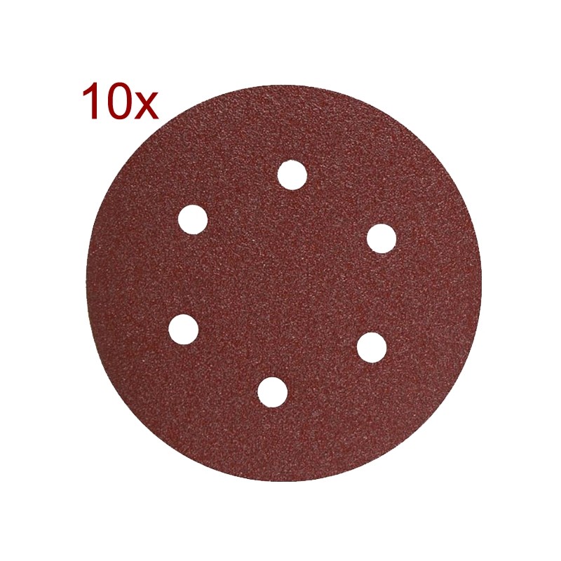 180715 RAIDER Set 10 foi abrazive rotunde 150 mm, granulatie 100