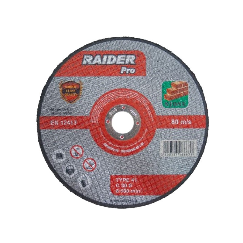 160135 RAIDER Disc pentru polizor unghiular taiere piatra 125x22.2x3mm