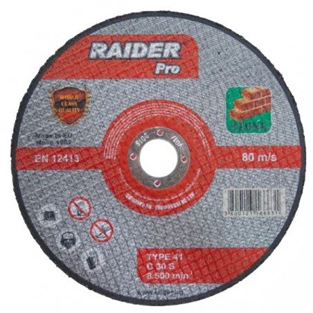 160135 RAIDER Disc pentru polizor unghiular taiere piatra 125x22.2x3mm