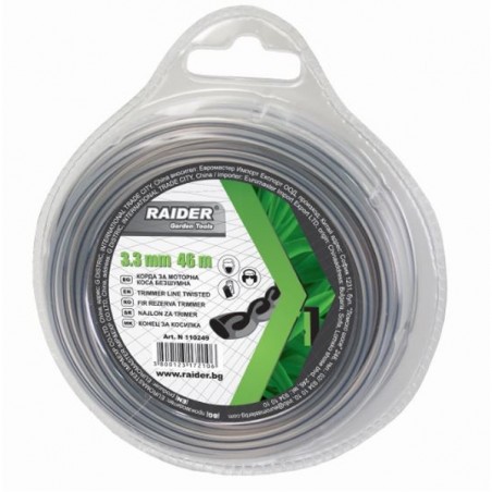 110251 RAIDER Fir taiere rasucit pentru motocoase, 4.5 mm x 25 m