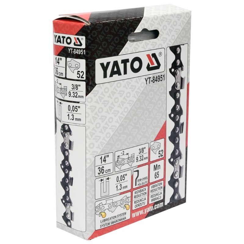 YT-84951 YATO Lant drujba 360 mm,pas 3/8",grosime 1.3 mm,eclise 52