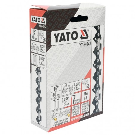 YT-84942 YATO Lant drujba 400 mm,pas 0.325",grosime 1.5 mm,eclise 66