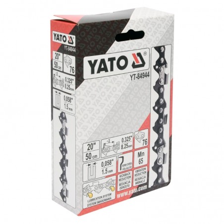 YT-84944 YATO Lant drujba 500 mm,pas 0.325",grosime 1.5 mm,eclise 76