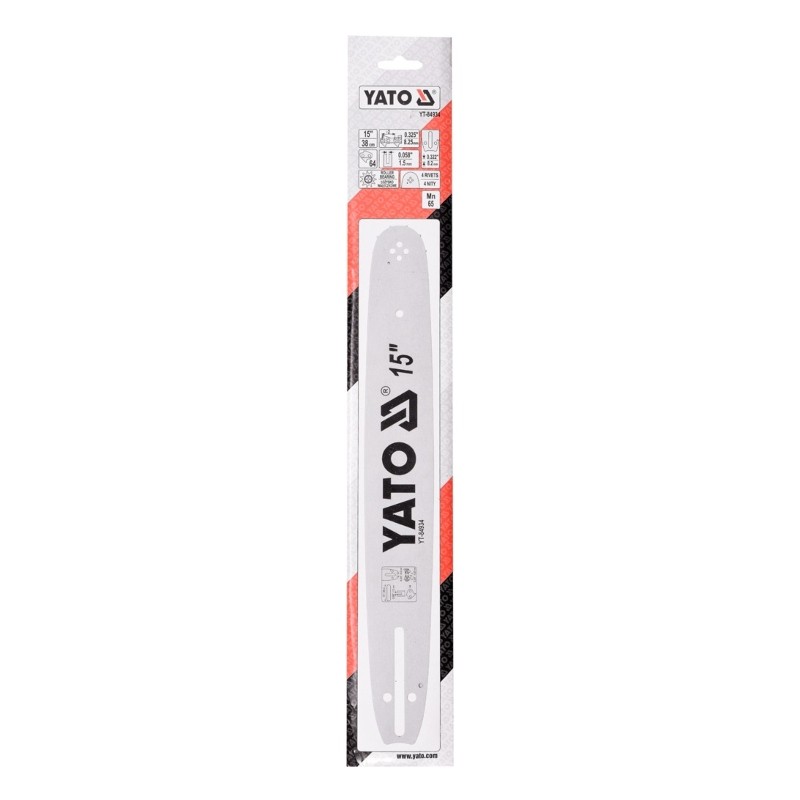 YT-84934 YATO Sina 380 mm, pentru drujbe pas 0.325" 1.5 mm, eclise 64