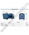 Pompe autoamorsante cu turbina dubla PLURIJETm80-100 Pedrollo