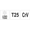 YT-05497 YATO Cheie imbus lunga, profil torx T25 insurubat, desurubat