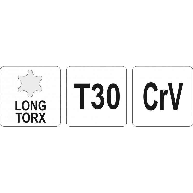 YT-05499 YATO Cheie imbus lunga, profil torx T30 insurubat, desurubat