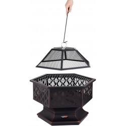 99703 LUND Gratar/ semineu de gradina, dimensiuni 70x60x63 cm