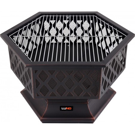99703 LUND Gratar/ semineu de gradina, dimensiuni 70x60x63 cm