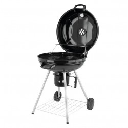 99584 LUND Gratar rotund de gradina pe carbune cu capac, diametru 57cm