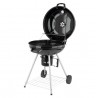 99584 LUND Gratar rotund de gradina pe carbune cu capac, diametru 57cm