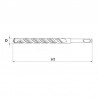 YT-3928 YATO Set 10 burghie metal,diametru 4.8 mm,prindere cilindrica