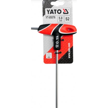 YT-05576 YATO Cheie imbus hexagonala 5 mm, tip T, lungime 140 mm