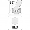 YT-05592 YATO Cheie imbus hexagonala 7 mm cu bila, tip T