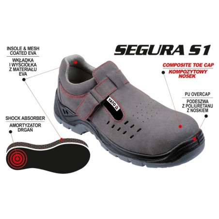 YT-80464 YATO Pantofi de lucru de vara, marime 40