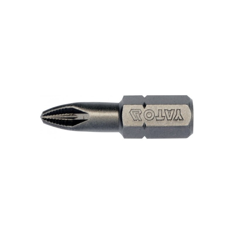 YT-04712 YATO Set 10 biti PZ2, prindere hexagonala 1/4", lungime 25 mm