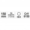 YT-47144 YATO Dorn diametru 5 mm, hexagon 9.4 mm, lungime 150 mm