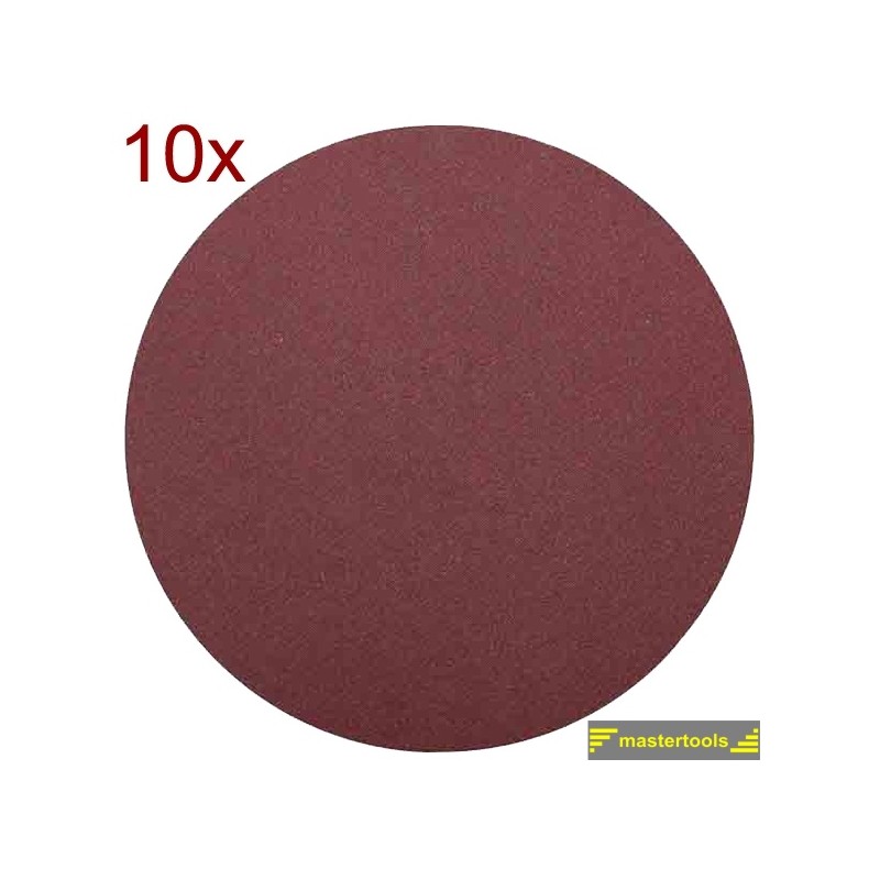 180704 RAIDER Set 10 benzi circulare smirghel Velcro 115 mm, P80