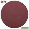 180704 RAIDER Set 10 benzi circulare smirghel Velcro 115 mm, P80