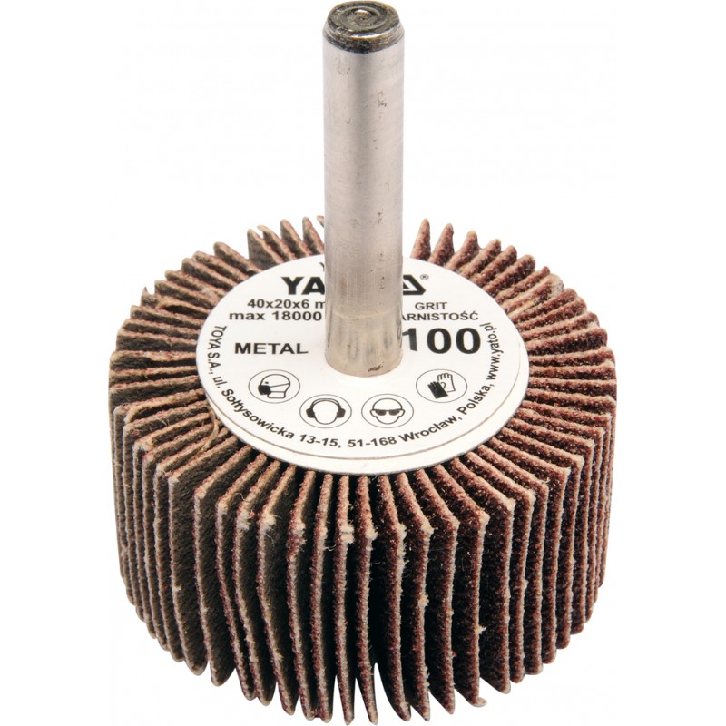 YT-83353 YATO Perie abraziva circulara tija,granulatie 80,40x20x6 mm
